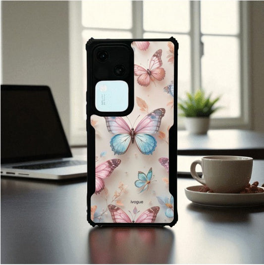 Butterfly Bloom Mobile Cover For Vivo V30 Pro
