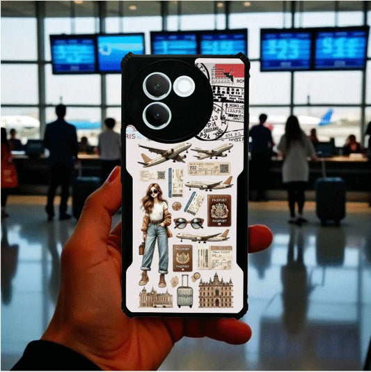 Travel Girl Vibes Mobile Cover For Vivo V30E