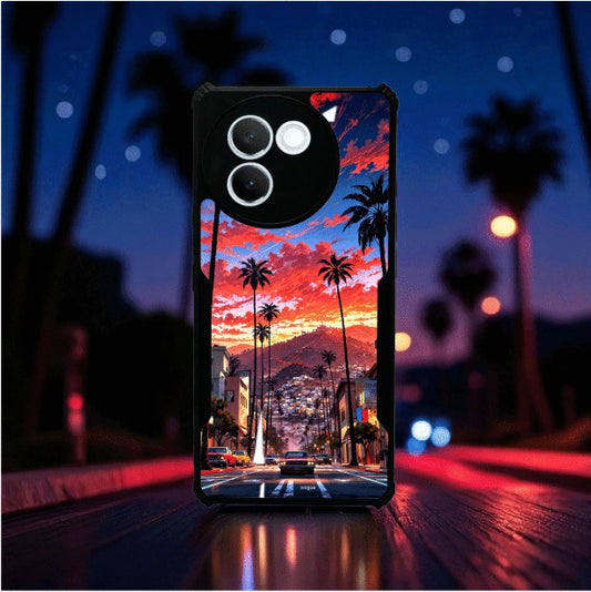 Palm City Nights Mobile Cover For Vivo V30E