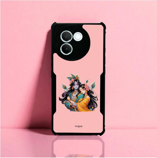 Radha Krishna Bliss Mobile Cover For Vivo V30E
