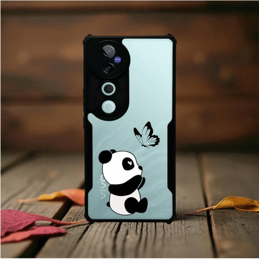 Panda and Butterfly Mobile Cover For Vivo V40 Pro