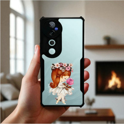 Flower Girl Mobile Cover For Vivo V40 Pro