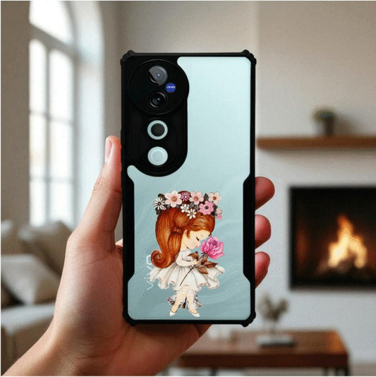 Flower Girl Mobile Cover For Vivo V40 Pro