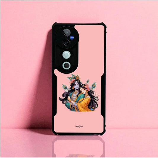 Radha Krishna Bliss Mobile Cover For Vivo V40 Pro