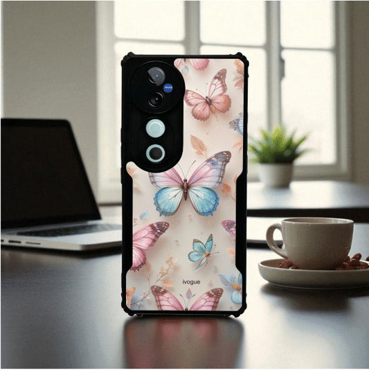 Butterfly Bloom Mobile Cover For Vivo V40 Pro
