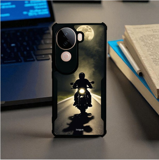 Bike Rider Mobile Cover For Vivo V40E