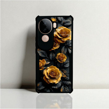 Golden Rose Mobile Cover For Vivo V40E