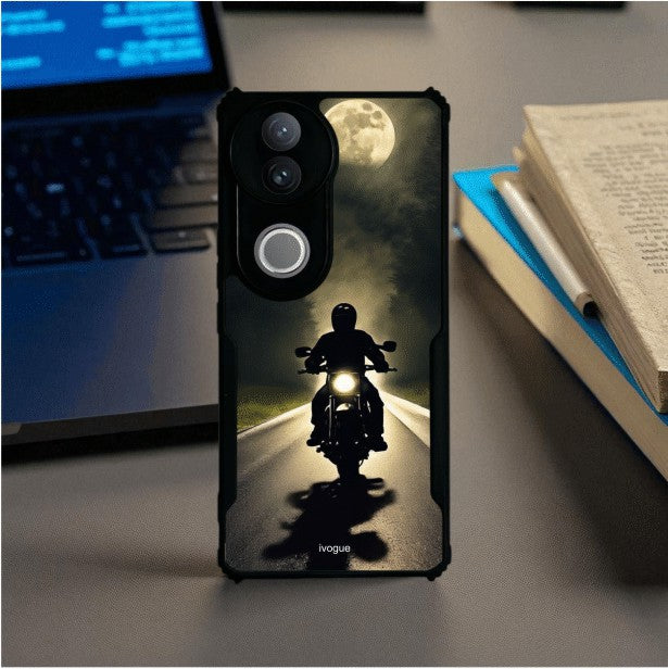 Bike Rider Mobile Cover For VIVO V50