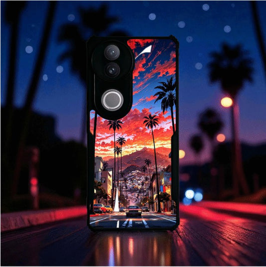 Palm City Nights Mobile Cover For VIVO V50