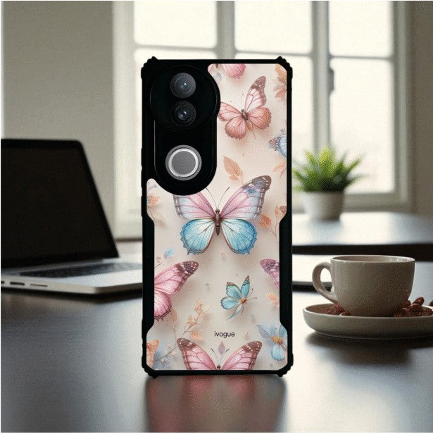 Butterfly Bloom Mobile Cover For VIVO V50e