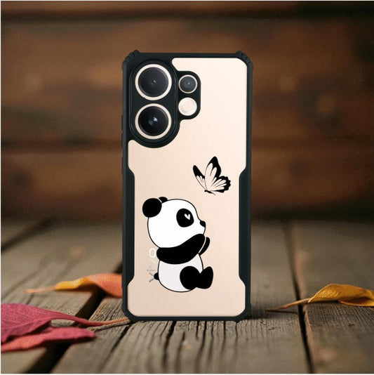 Panda and Butterfly Mobile Cover For VIVO X200 FE