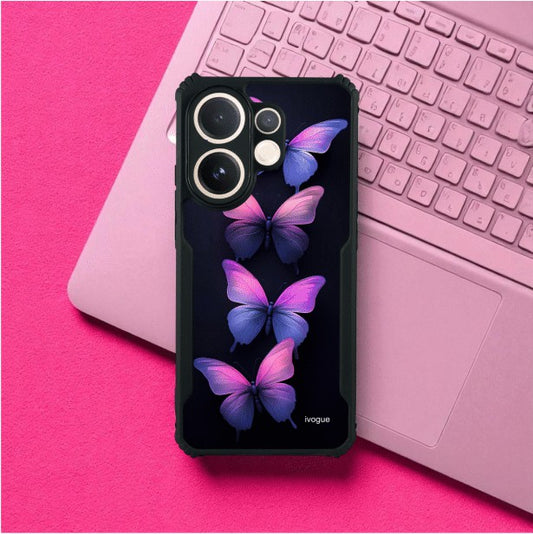 Galaxy Butterflies Mobile Cover For VIVO V60