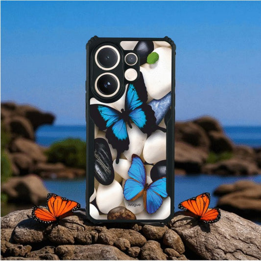 Blue Wings Beauty Mobile Cover For VIVO X200 FE
