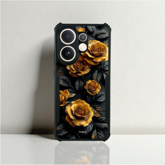 Golden Rose Mobile Cover For VIVO X200 FE