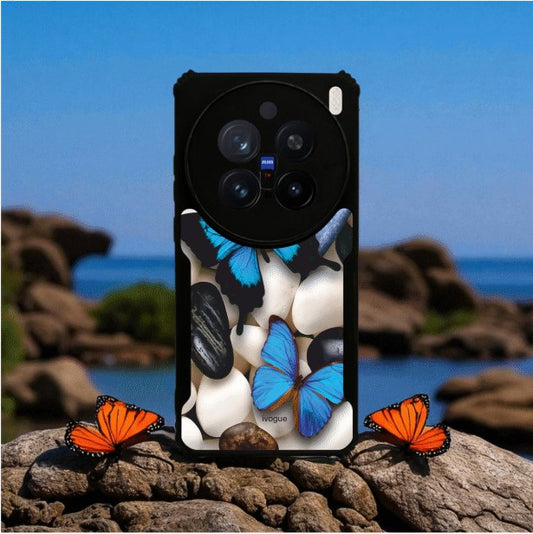 Blue Wings Beauty Mobile Cover For VIVO X200 Pro