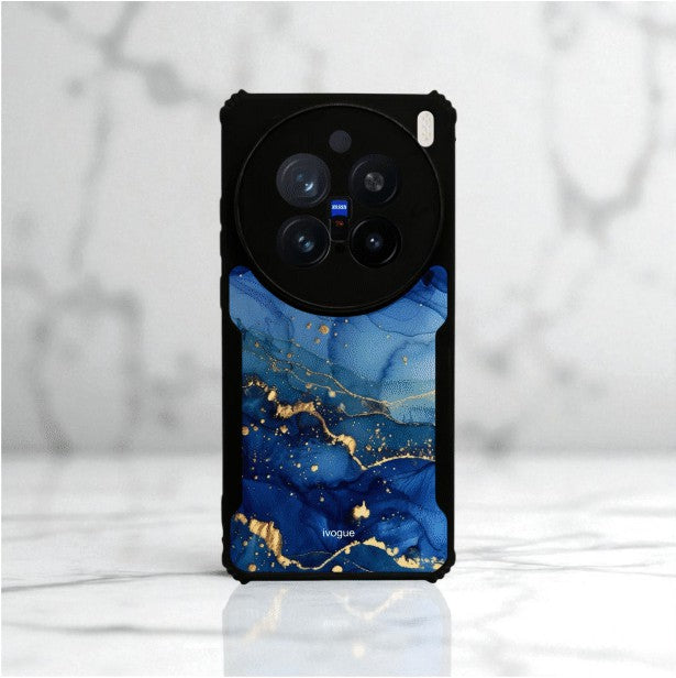 Blue Opulence Mobile Cover For VIVO X200 Pro