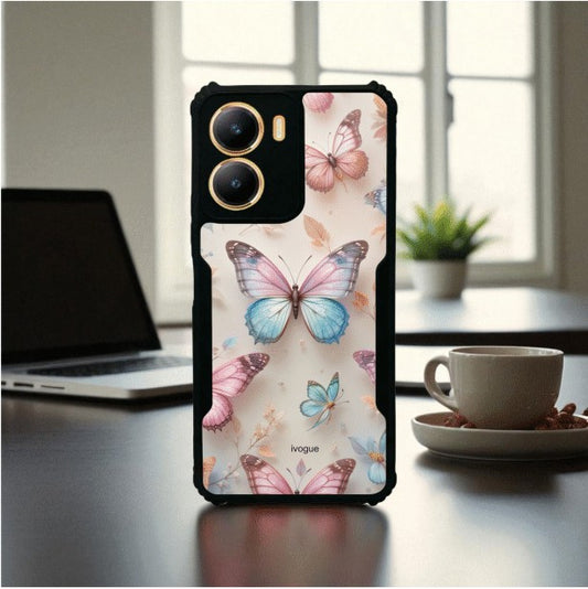 Butterfly Bloom Mobile Cover For VIVO T2X