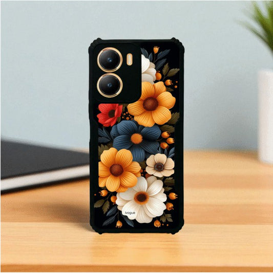 Retro Petals Mobile Cover For VIVO T2X
