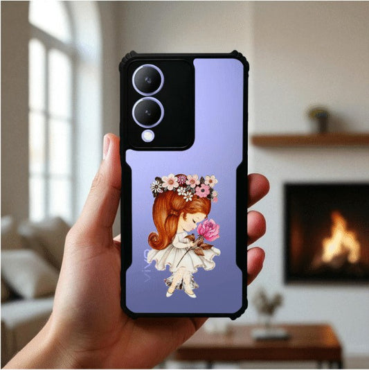 Flower Girl Mobile Cover For VIVO Y17S