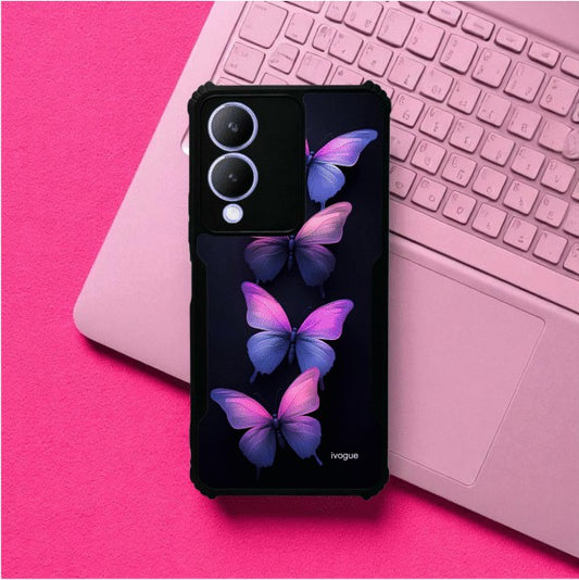 Galaxy Butterflies Mobile Cover For VIVO Y17S