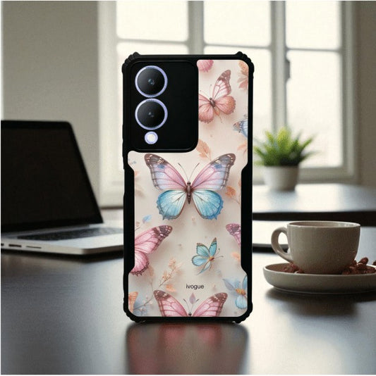 Butterfly Bloom Mobile Cover For VIVO Y17S