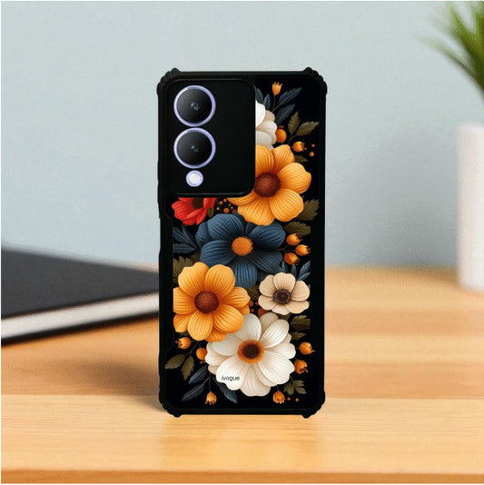 Retro Petals Mobile Cover For VIVO Y17S