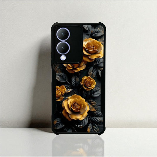 Golden Rose Mobile Cover For VIVO Y17S