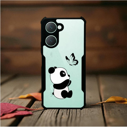 Panda and Butterfly Mobile Cover For Vivo Y28S