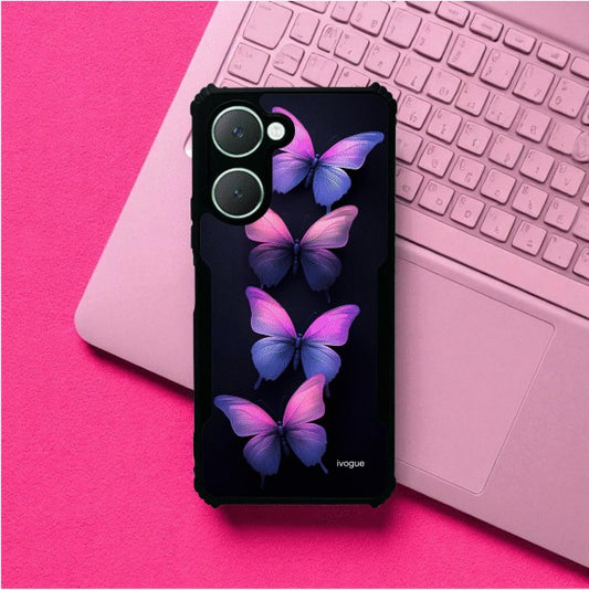Galaxy Butterflies Mobile Cover For Vivo Y28S