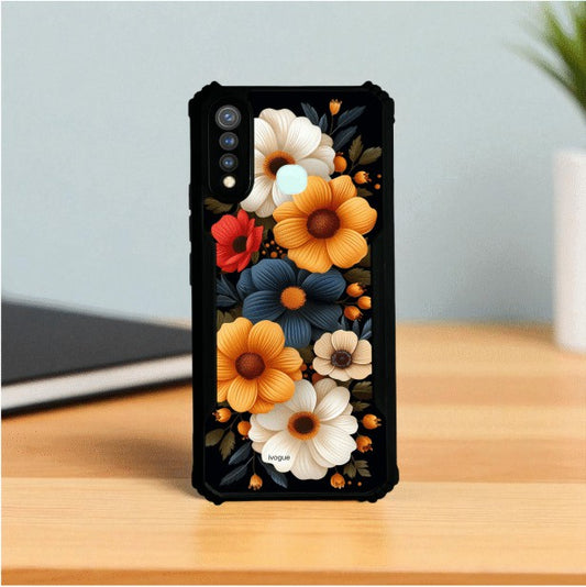 Retro Petals Mobile Cover For Vivo Y19