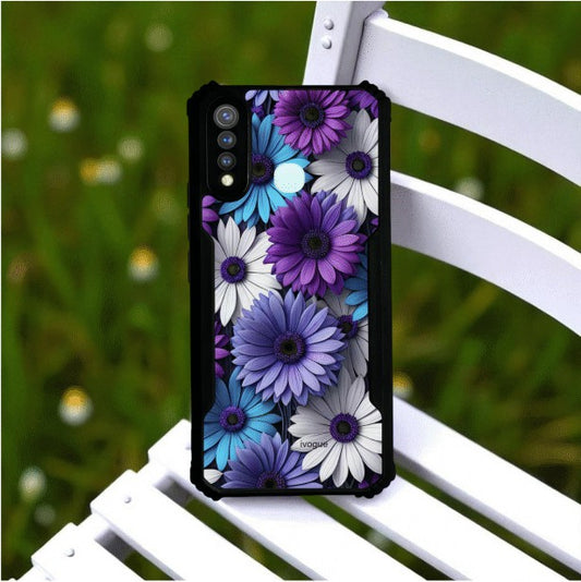 Violet Bloom Mobile Cover For Vivo Y19