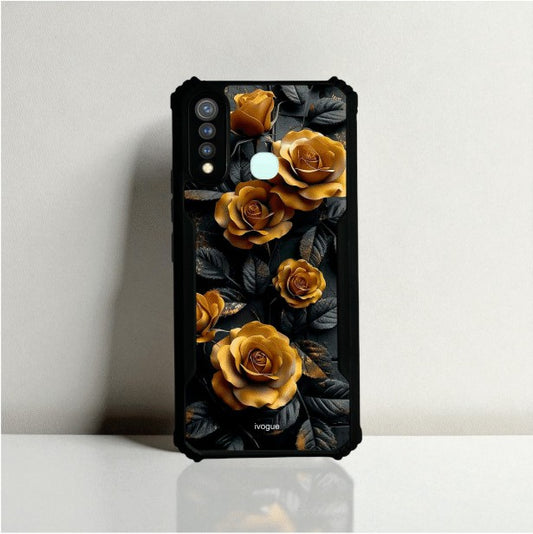 Golden Rose Mobile Cover For Vivo Y19