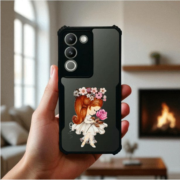 Flower Girl Mobile Cover For VIVO Y200