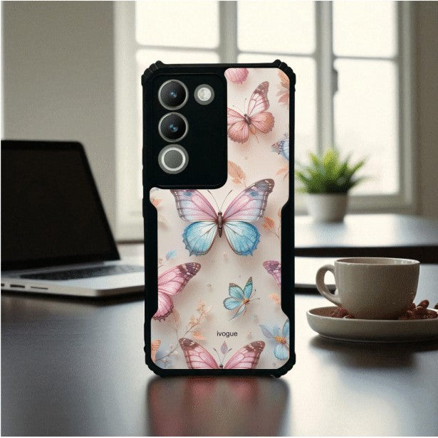 Butterfly Bloom Mobile Cover For VIVO Y200
