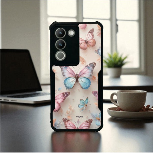 Butterfly Bloom Mobile Cover For VIVO Y200