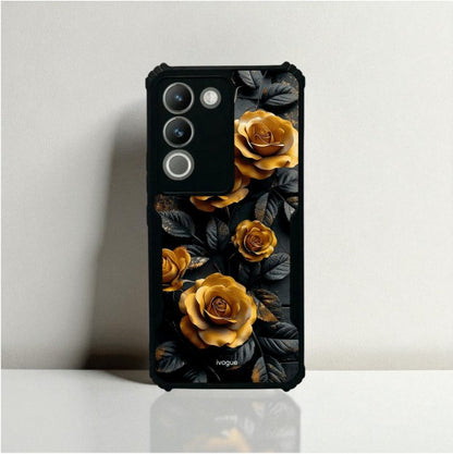 Golden Rose Mobile Cover For VIVO Y200