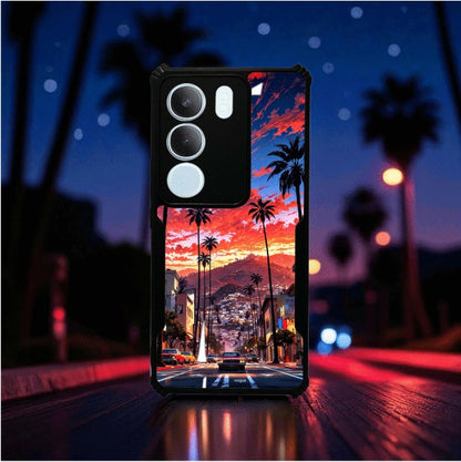 Palm City Nights Mobile Cover For Vivo Y19S