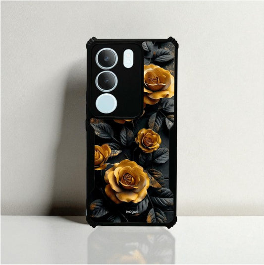 Golden Rose Mobile Cover For Vivo y29