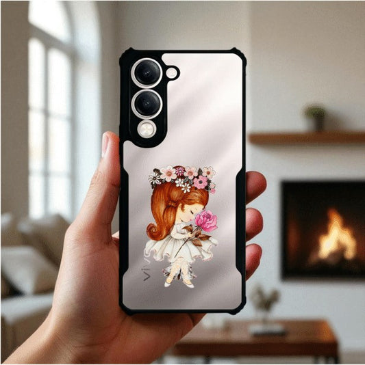 Flower Girl Mobile Cover For VIVO Y19e