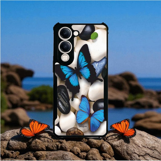 Blue Wings Beauty Mobile Cover For VIVO Y19e