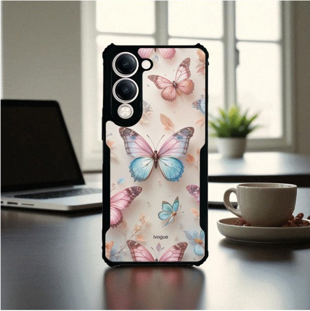 Butterfly Bloom Mobile Cover For VIVO Y29S
