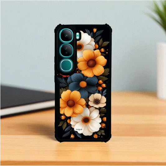 Retro Petals Mobile Cover For Vivo Y300