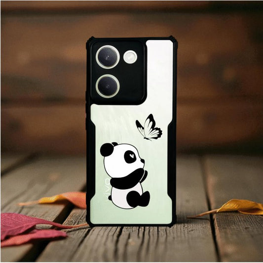 Panda and Butterfly Mobile Cover For Vivo Y300 Plus
