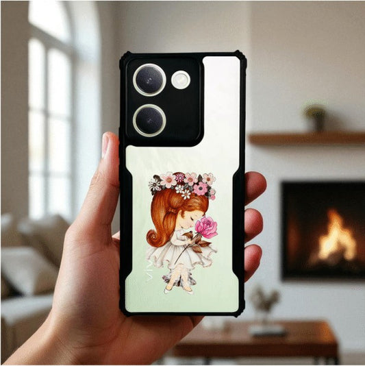 Flower Girl Mobile Cover For Vivo Y300 Plus
