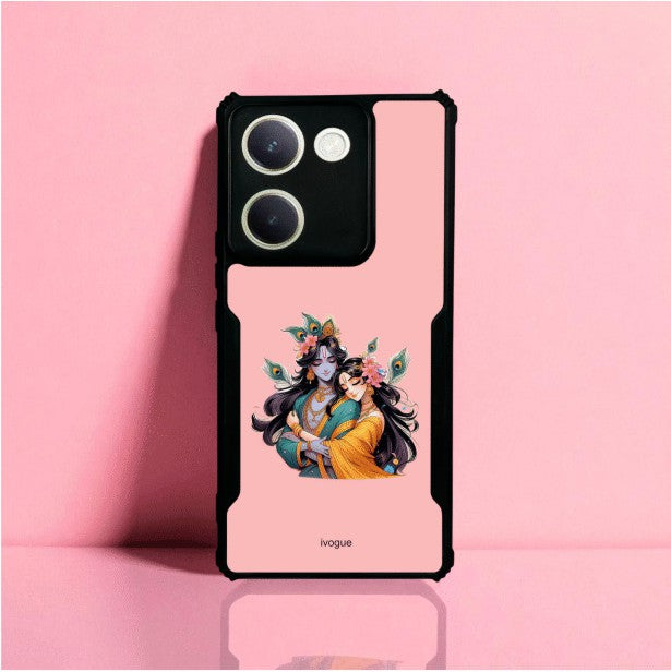 Radha Krishna Bliss Mobile Cover For Vivo Y300 Plus