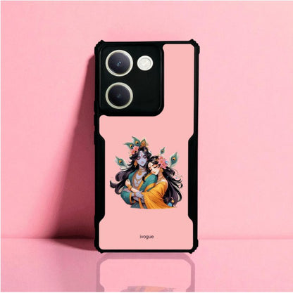 Radha Krishna Bliss Mobile Cover For Vivo Y300 Plus