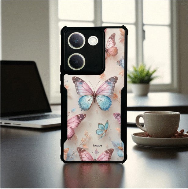 Butterfly Bloom Mobile Cover For Vivo Y300 Plus
