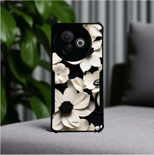 Black & Bloom Mobile Cover For VIVO Y39