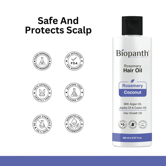 Rosemary Coconut Herbal Hair Oil with Natural Oils for Hair Care (200 ml)