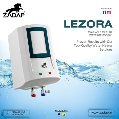 ZADAP 3kW Instant Geyser 4 Way Safety (3L)
